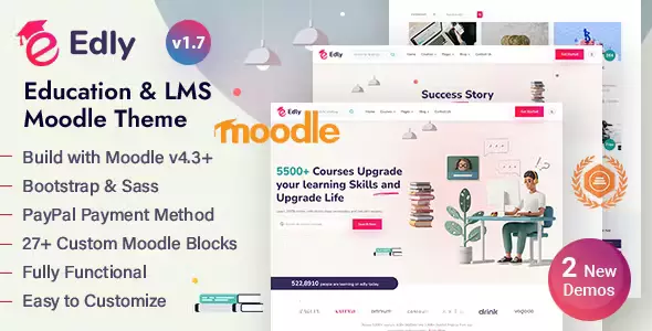 Edly - Moodle LMS Courses & Education Theme