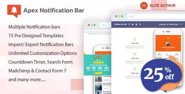 Apex Notification Bar