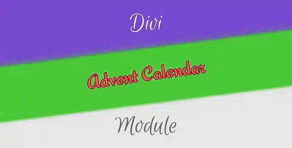 Divi Advent Calendar Module