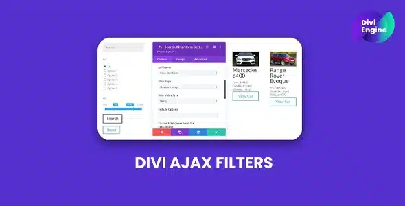 Divi Ajax Filter