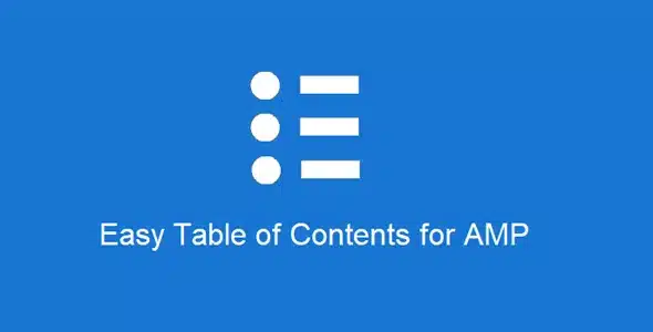 Easy Table of Contents for AMP