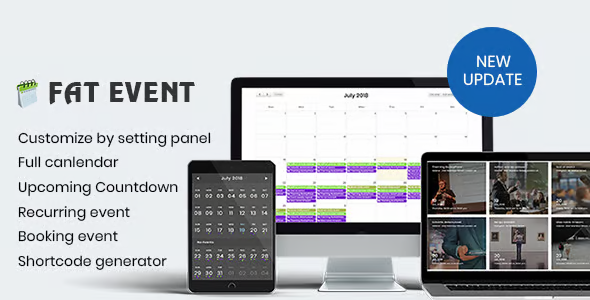 FAT Event – WordPress Event and Calendar Booking