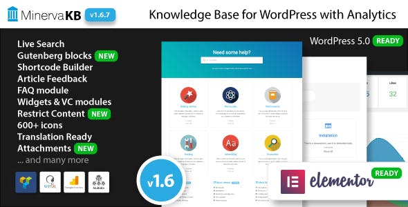 MinervaKB Knowledge Base for WordPress with Analytics