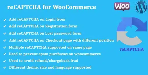 reCAPTCHA for WooCommerce (3276)