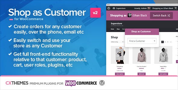 Shop as a Customer for WooCommerce (2280)