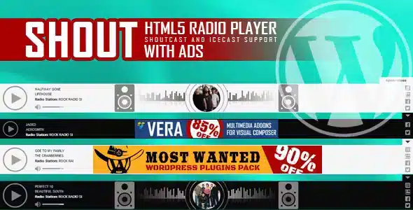 SHOUT - HTML5 Radio Player With Ads - ShoutCast and IceCast Support