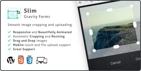 Slim Image Cropper for Gravity Forms