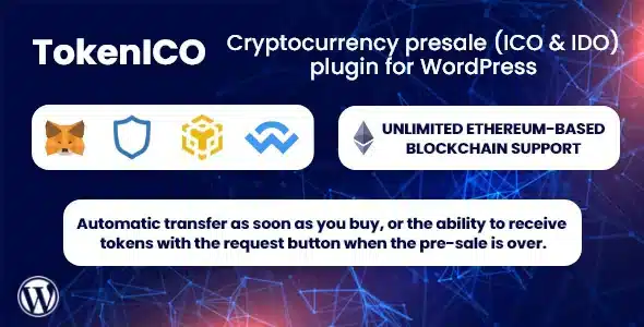 TokenICO - Cryptocurrency Token Launchpad, Presale, ICO & IDO, Airdrop