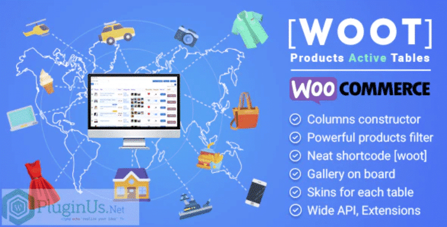 WOOT – WooCommerce Products Tables