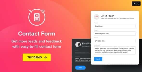 WP Contact Us Form by Elfsight
