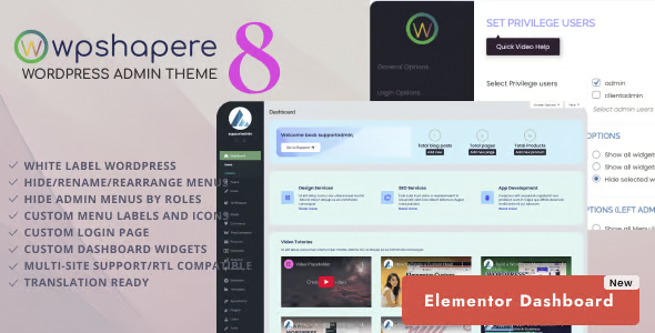 WPShapere – WordPress Admin Theme