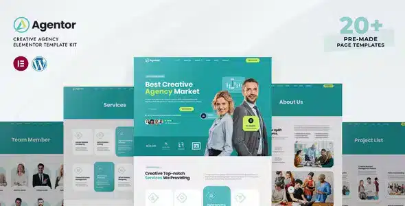 Agentor - Creative Agency Elementor Pro Template Kit