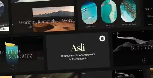 Asli Creative Portfolio Elementor Template Kit