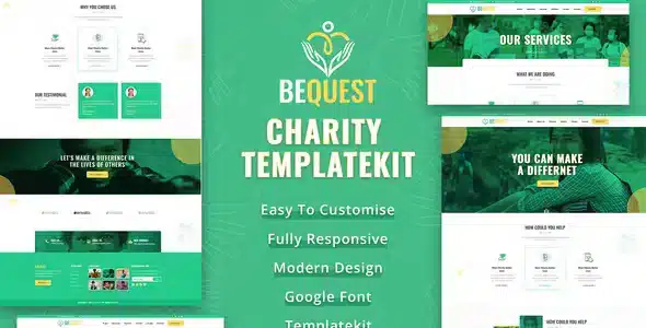 BEQUEST | Nonprofit Charity & Donation Elementor Template Kit