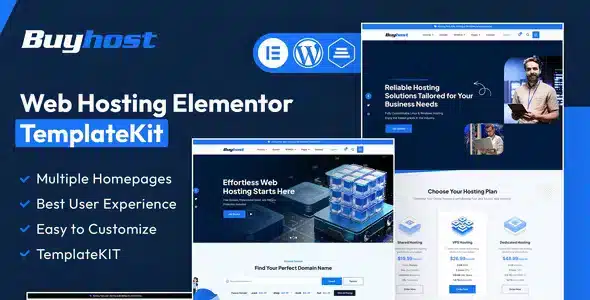 Buyhost - Web Hosting Elementor Template Kit