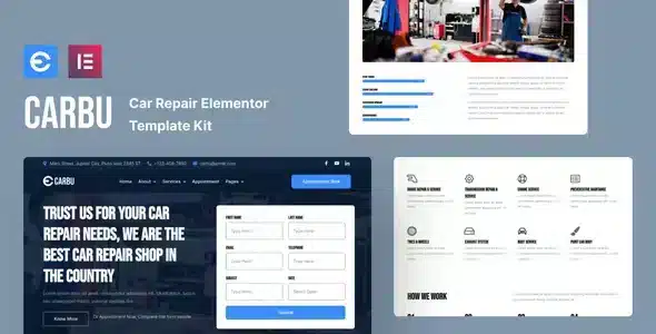 Carbu - Car Repair Elementor Template Kit