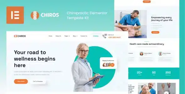 Chiros - Chiropractic Elementor Pro Template Kit