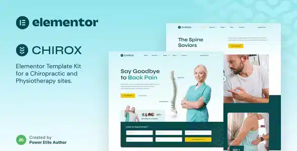 Chirox – Chiropractic & Physiotherapy Elementor Template Kit