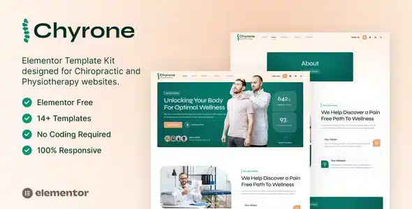 Chyrone – Chiropractic & Physiotherapy Elementor Template Kit