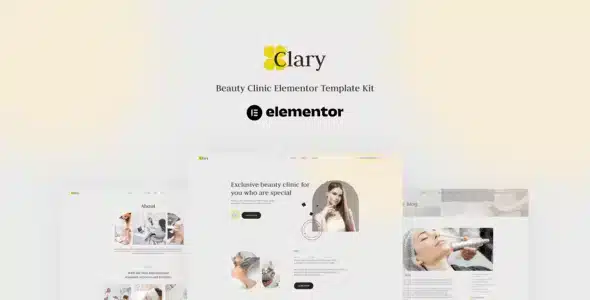 Clary - Beauty Clinic Elementor Template Kit