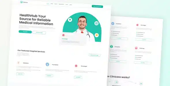 Clinicare Health & Medical Elementor Template Kit