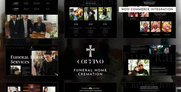 Coffino - Funeral Home Services & Cremation Elementor Pro Template Kit