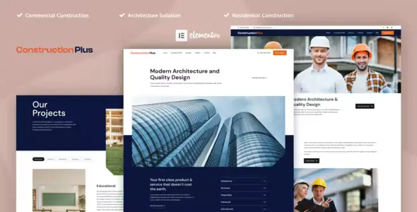 Construction Plus - Construction Elementor Template Kit