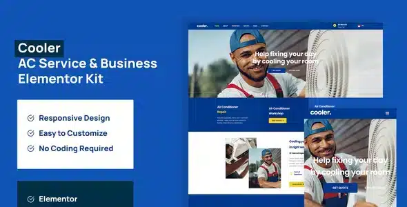 Cooler – AC Service & Business Elementor Template Kit