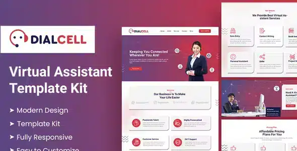 DialCell - Call Center Services & Telemarketing Elementor Template Kit