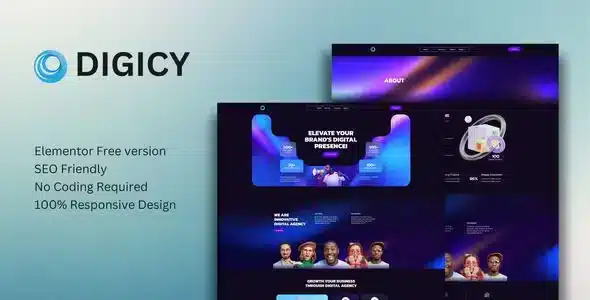 Digicy - Digital Marketing Agency Elementor Template Kit