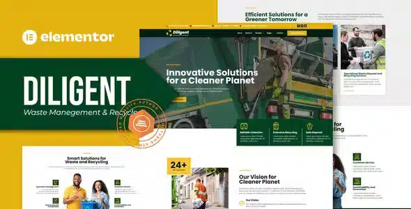 Diligent - Waste Management & Recycling Company Elementor Template Kit
