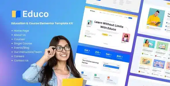 Educo - Education & Online Course Elementor Template Kit