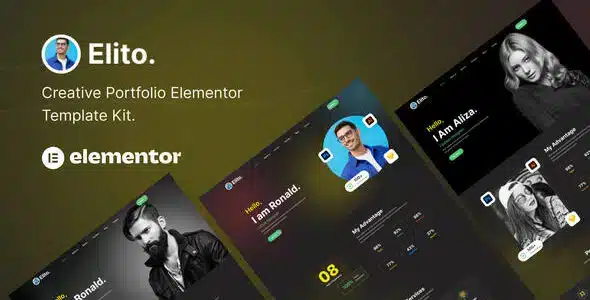 Elito – Creative Portfolio Elementor Template Kit