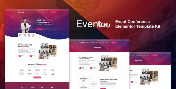 Eventen - Event Conference Elementor Template Kit
