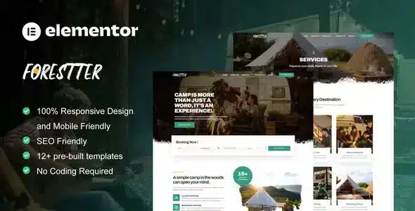 Forestter – Camping and Adventure Elementor Template Kit