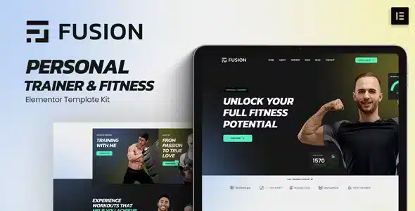 Fusion - Personal Trainer & Fitness Elementor Template Kit