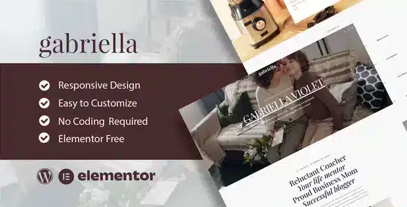 Gabriella - Motivator & Business Coach Elementor Template Kit