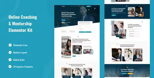 Goro - Online Coaching & Mentorship Elementor Template Kit