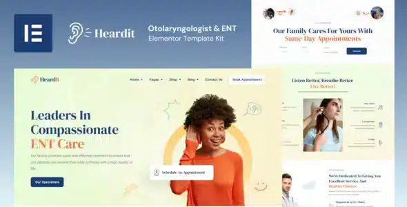 HeardIt - Otolaryngologist & ENT Elementor Template Kit