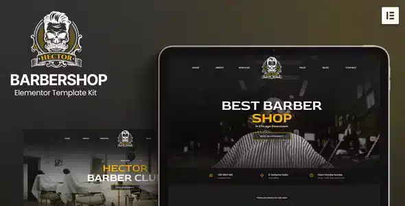 Hector - Barbershop Elementor Template Kit