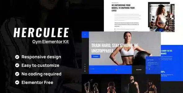 Hercules - Fitness & Gym Elementor Template Kit