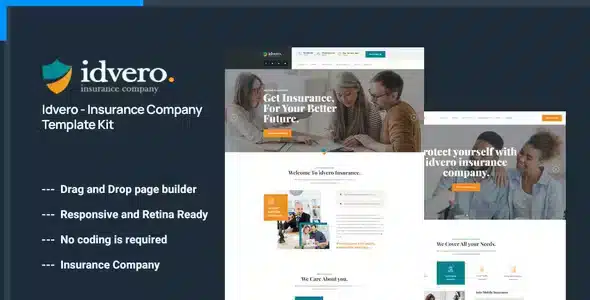 Idvero - Insurance Company Elementor Template Kit