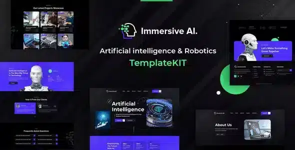 ImmersiveAI - Robotics Elementor Template Kit