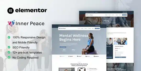 InnerPeace Mental Health Care Elementor Kit