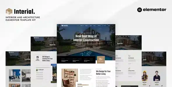 Interial – Interior & Architecture Elementor Template Kit