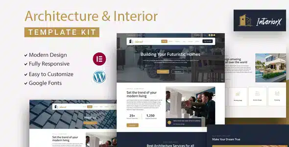 InteriorX - Interior Design Elementor Template Kit