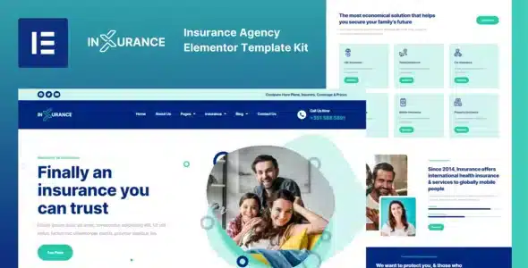 Inxurance - Insurance Agency Elementor Template Kit