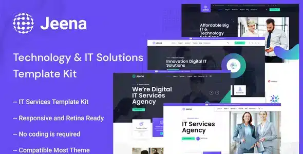 Jeena - Technology & IT Solutions Elementor Template Kit