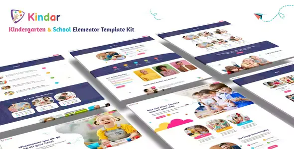 Kindar – Kindergarten & School Elementor Template Kit