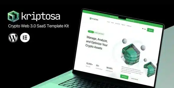 Kriptosa - Web3 SaaS Elementor Template Kit